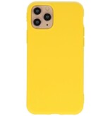 Premium Color TPU Hoesje voor iPhone 11 Pro Max Geel