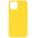 Custodia in TPU a colori premium per iPhone 11 Pro Max giallo