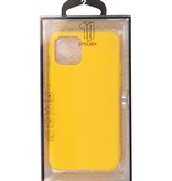Premium farve TPU taske til iPhone 11 Pro Max gul