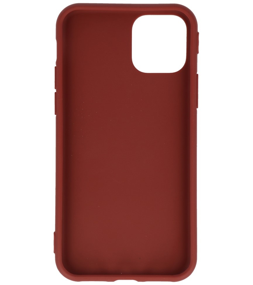 Funda de TPU de color premium para iPhone 11 Pro Max Brown