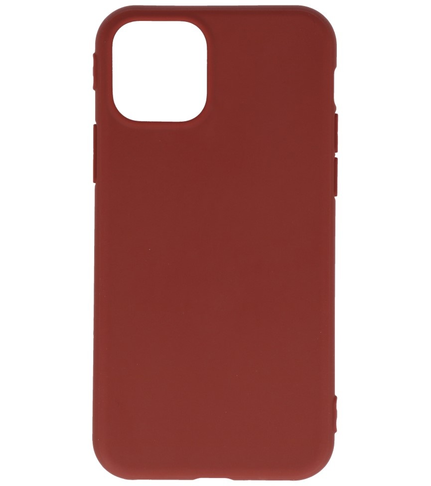 Premium Color TPU Case for iPhone 11 Pro Max Brown