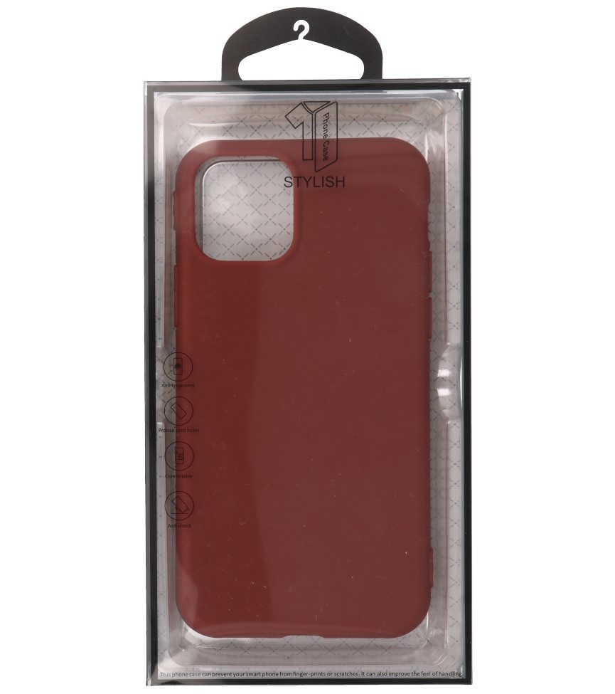 Premium Color TPU Case for iPhone 11 Pro Max Brown