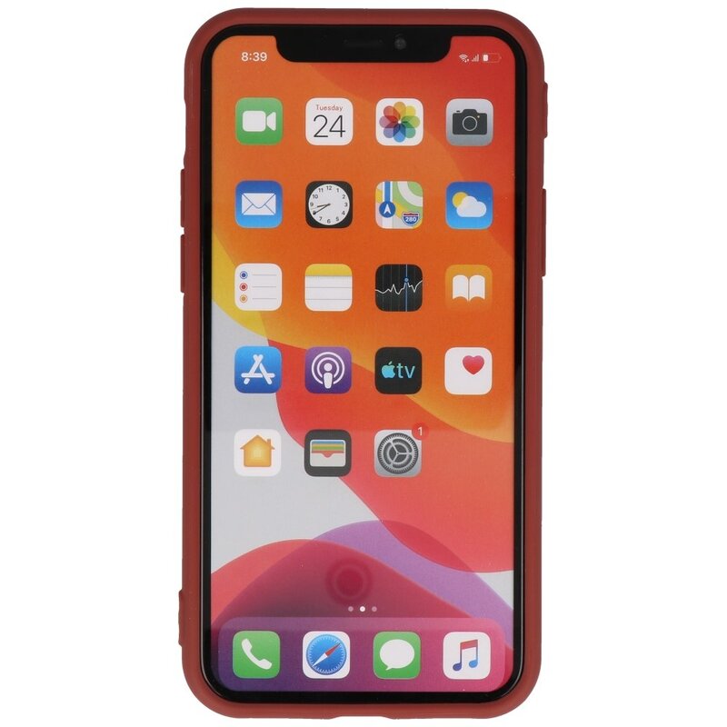 Custodia in TPU a colori premium per iPhone 11 Pro Max marrone