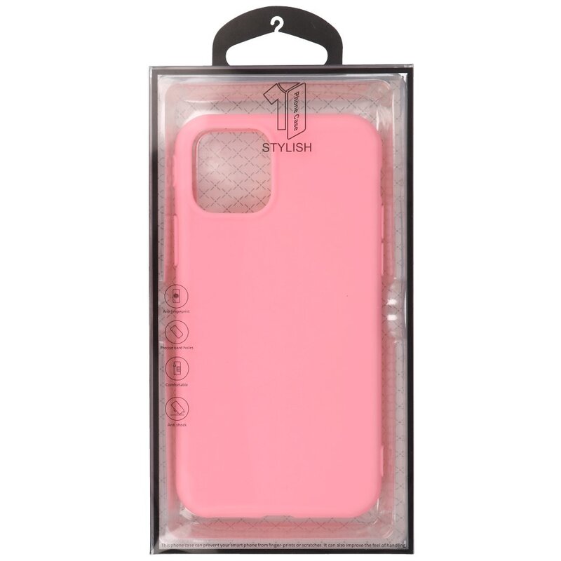 Custodia in TPU a colori premium per iPhone 11 Pro Max rosa