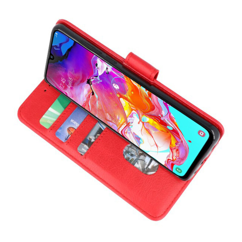 Bookstyle Wallet Cases Case for Samsung Galaxy A11 Red