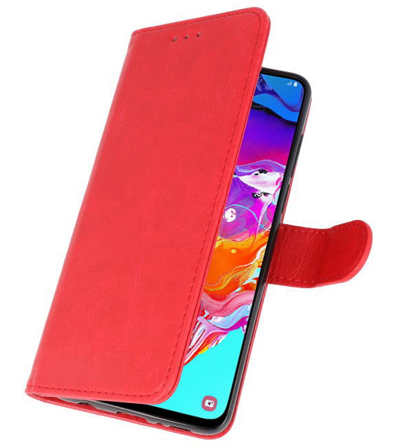 Étui Portefeuille Bookstyle pour Samsung Galaxy A41 Rouge