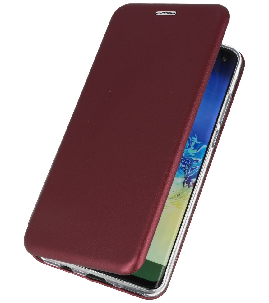 Schlanke Folio Hülle für Samsung Galaxy A11 Bordeaux Rot