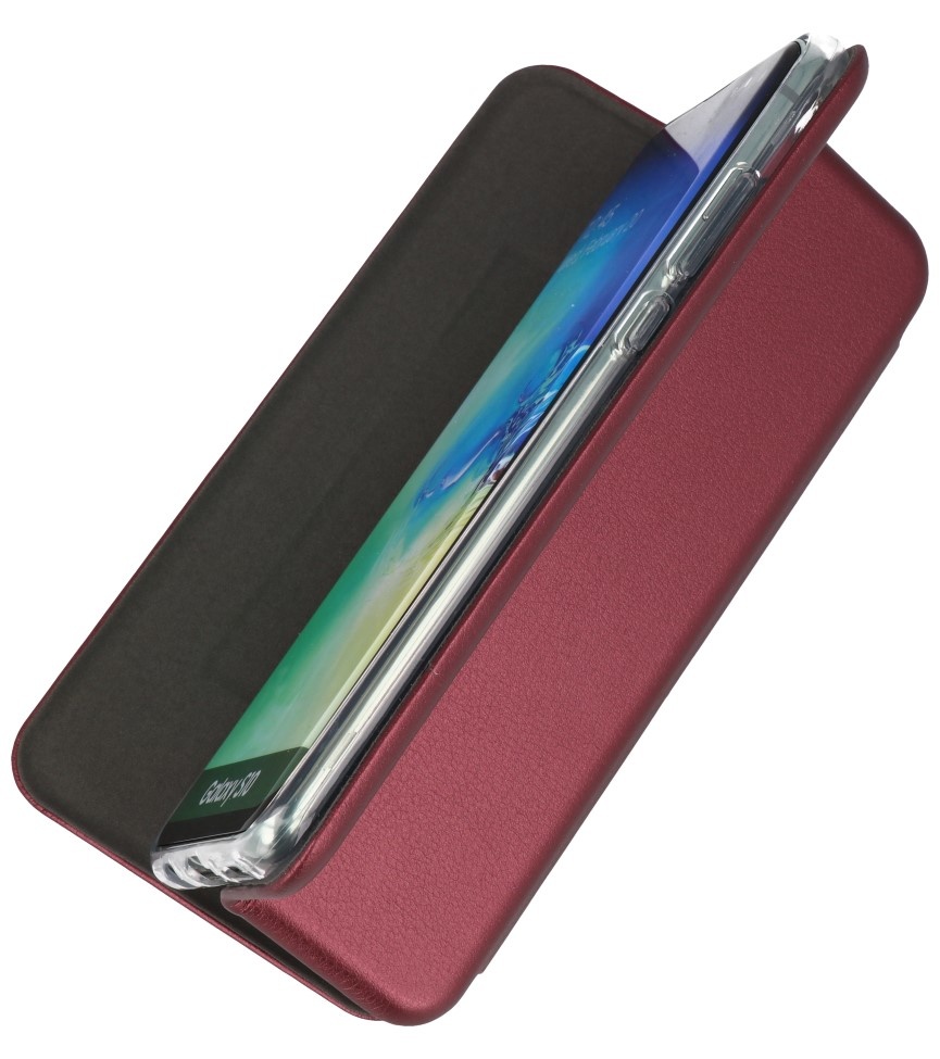 Schlanke Folio Hülle für Samsung Galaxy A11 Bordeaux Rot