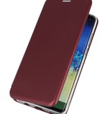 Étui Folio Slim pour Samsung Galaxy A21 Bordeaux Rouge