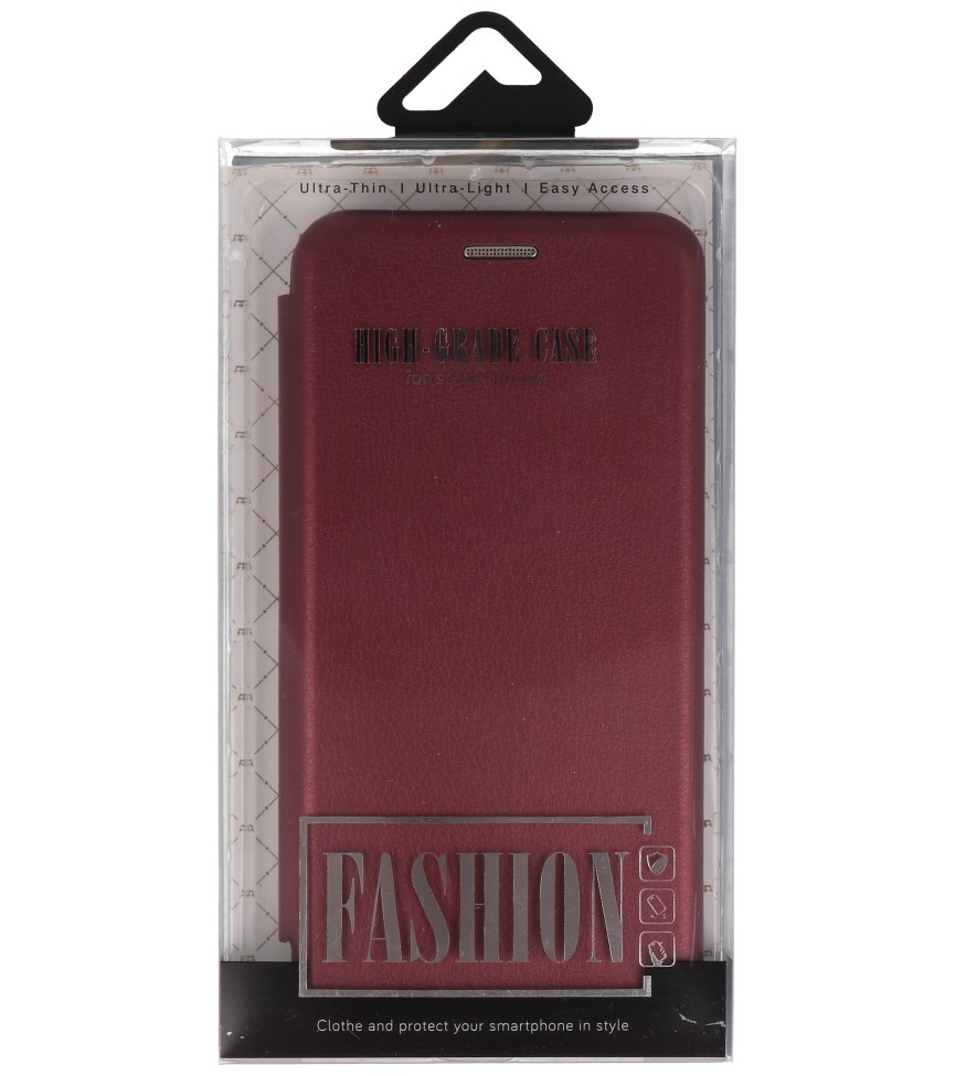 Slim Folio Case voor Samsung Galaxy A41 Bordeaux Rood