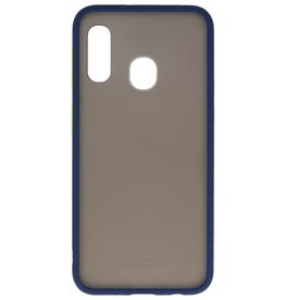 Combinación de colores Estuche rígido para Galaxy A11 Azul