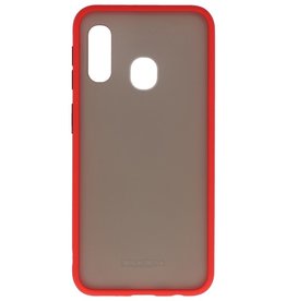 Combinazione di colori Custodia rigida per Galaxy A11 rosso