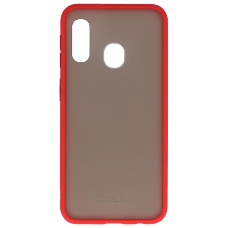 Combinazione di colori Custodia rigida per Galaxy A11 rosso
