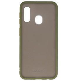 Combinazione di colori Custodia rigida per Galaxy A11 verde