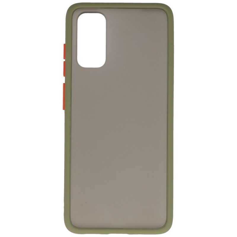 Combinazione di colori Custodia rigida per Galaxy A41 verde