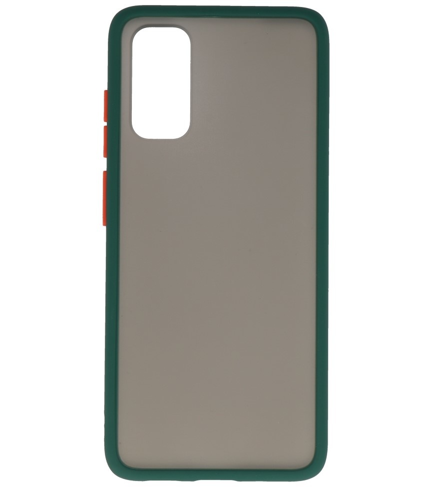 Color combination Hard Case for Galaxy A41 Dark Green