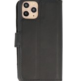 Funda de cuero hecha a mano MF Bookstyle iPhone 11 Pro negro