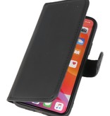 Funda de cuero hecha a mano MF Bookstyle iPhone 11 Pro negro