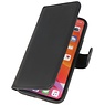 Custodia a libro in pelle MF fatta a mano per iPhone 11 Pro nera