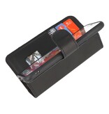 Custodia a libro in pelle MF fatta a mano per iPhone 11 Pro Max nera