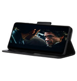 Pull Up PU Leder Bookstyle für Samsung Galaxy A41 Schwarz