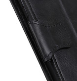 Pull Up PU Leather Bookstyle para Samsung Galaxy A41 Negro