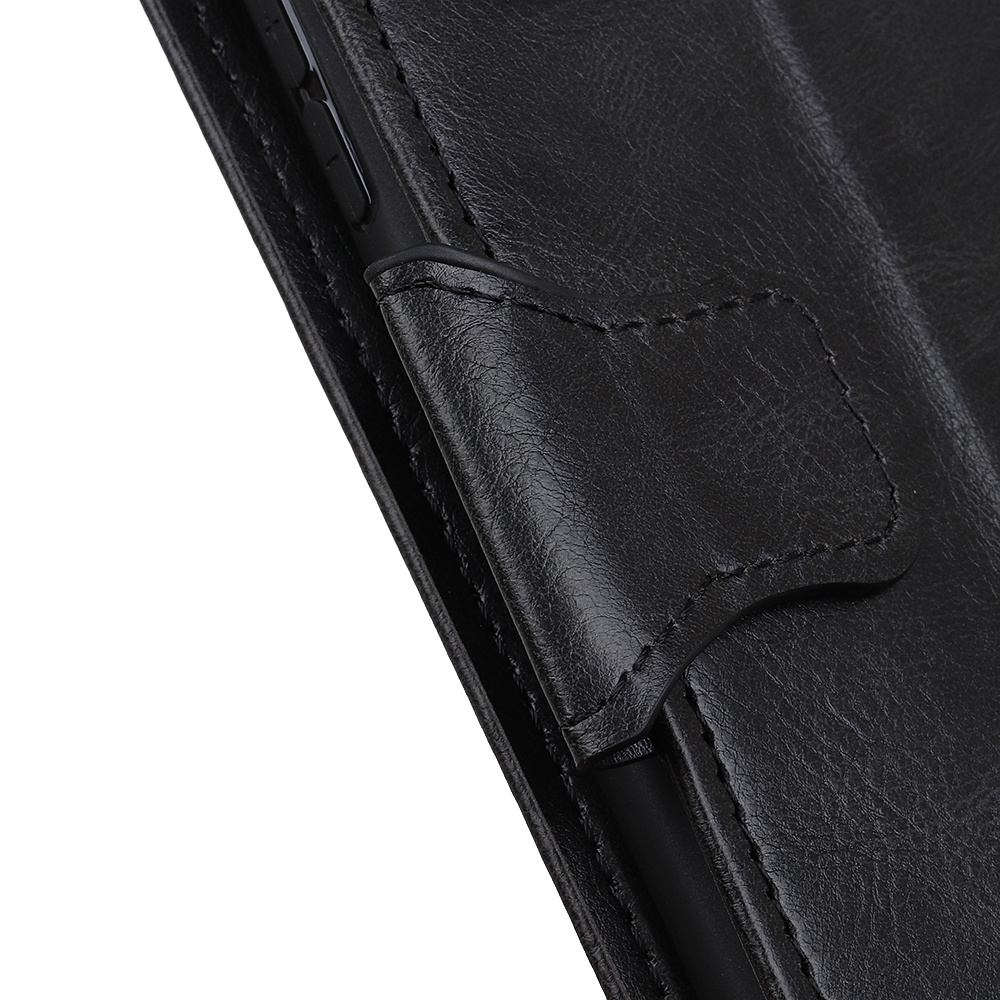 Pull Up PU Leder Bookstyle für Samsung Galaxy A41 Schwarz