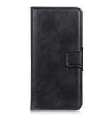 Pull Up PU Leather Bookstyle para Samsung Galaxy A41 Negro