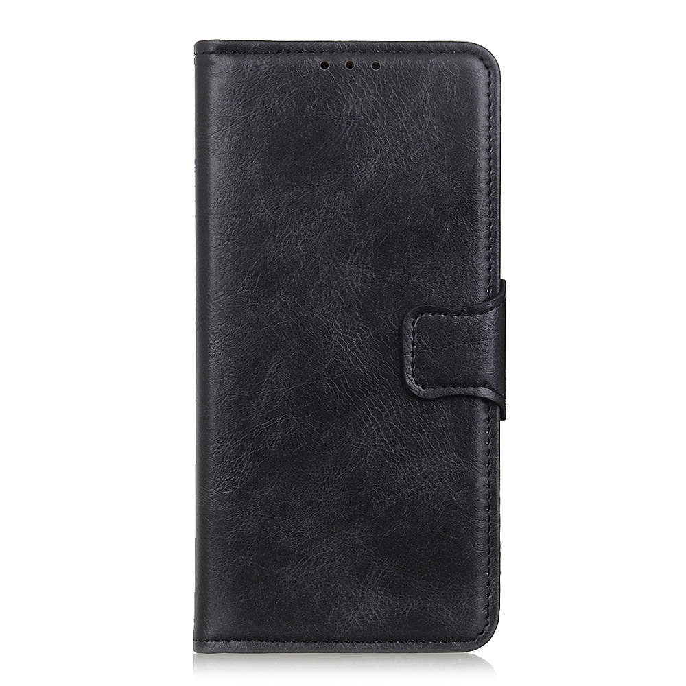 Pull Up PU Leather Bookstyle para Samsung Galaxy A41 Negro