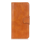 Pull Up PU Leather Bookstyle for Samsung Galaxy A71 Brown