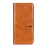 Pull Up PU Leder Bookstyle voor Samsung Galaxy S20 Bruin