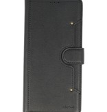 Estuche de lujo tipo billetera para Samsung Galaxy S10 Lite, negro