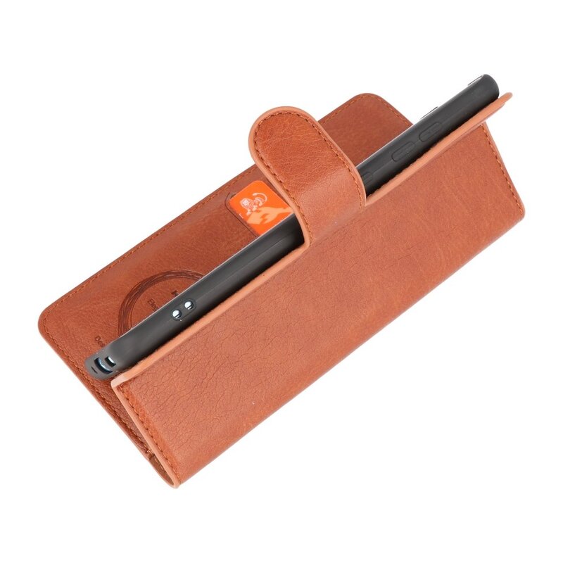 Custodia a portafoglio di lusso per Samsung Galaxy Note 10 Lite marrone