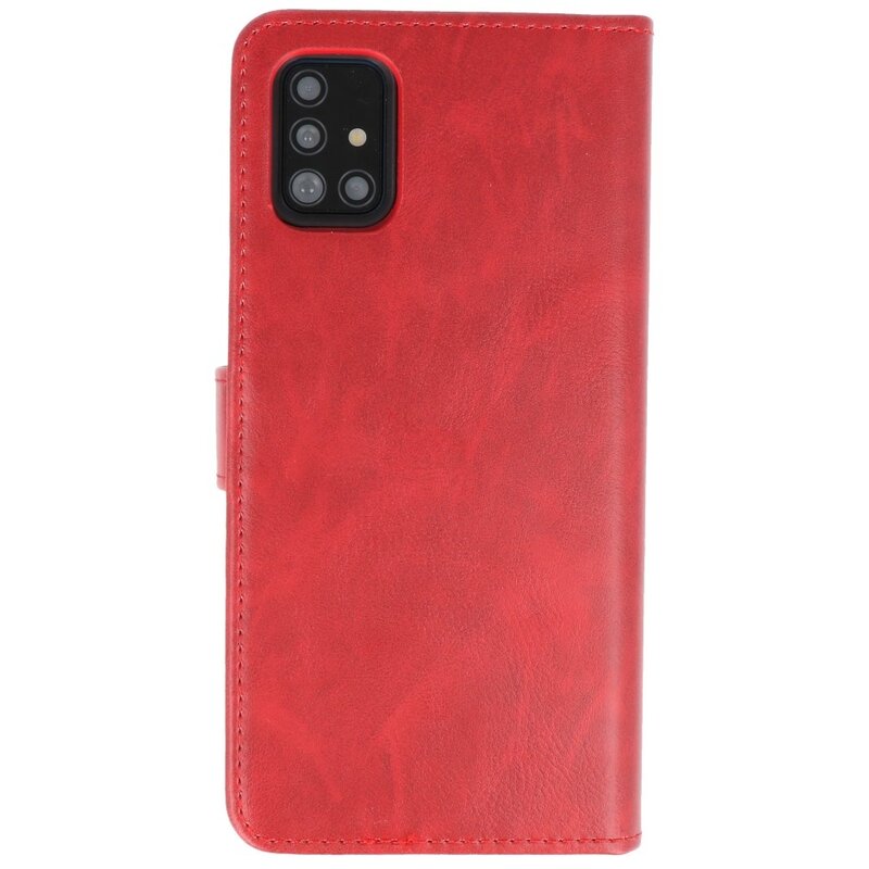 Rico Vitello 2 in 1 Book Case Cover for Samsung Galaxy A71 Red