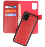 Rico Vitello 2 en 1 Book Case Cover para Samsung Galaxy A71 Rojo