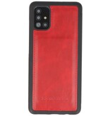 Rico Vitello 2 en 1 Book Case Cover para Samsung Galaxy A71 Rojo