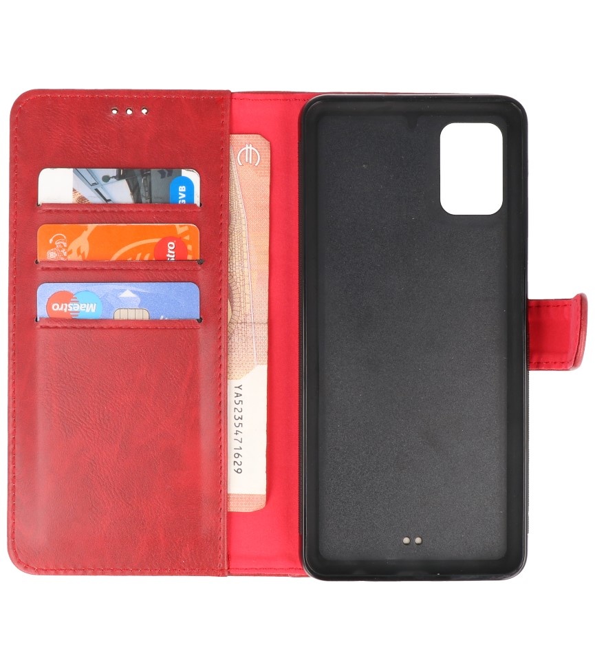 Coque Book 2 en 1 Rico Vitello pour Samsung Galaxy A71 Rouge