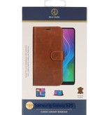 Rico Vitello Genuine Leather Book Type Case for Samsung Galaxy 20 Brown