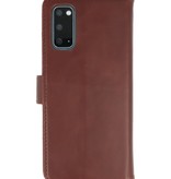 Rico Vitello Genuine Leather Book Type Case for Samsung Galaxy 20 Mocca