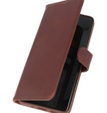 Étui Book Type Rico Vitello en cuir véritable pour Samsung Galaxy 20 Mocca