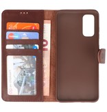 Rico Vitello Echt Leder Booktype Hoesje voor Samsung Galaxy 20 Mocca