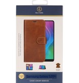 Étui Book Type Rico Vitello en cuir véritable pour Samsung Galaxy 20 Plus Marron