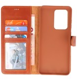 Custodia a libro in vera pelle Rico Vitello per Samsung Galaxy 20 Ultra Brown