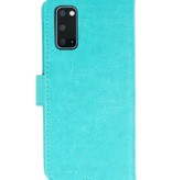 Bookstyle Wallet Cases Hoesje voor Samsung S20 Groen
