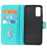 Bookstyle Wallet Cases Hoesje voor Samsung Galaxy S20 Groen