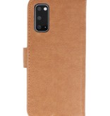Bookstyle Wallet Cases Hoesje voor Samsung S20 Bruin