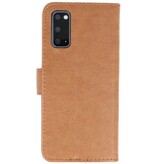 Bookstyle Wallet Cases Hoesje voor Samsung Galaxy S20 Bruin