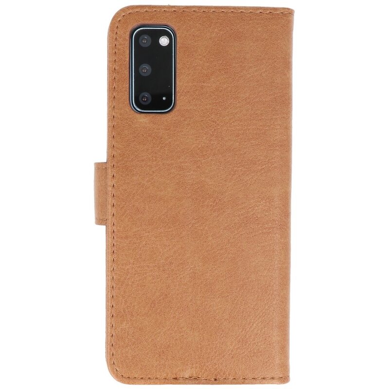 Bookstyle Wallet Cases Hoesje voor Samsung Galaxy S20 Bruin
