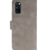 Bookstyle Wallet Cases Hoesje voor Samsung S20 Grijs