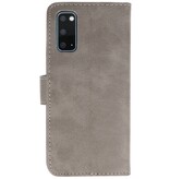 Bookstyle Wallet Cases Hoesje voor Samsung Galaxy S20 Grijs